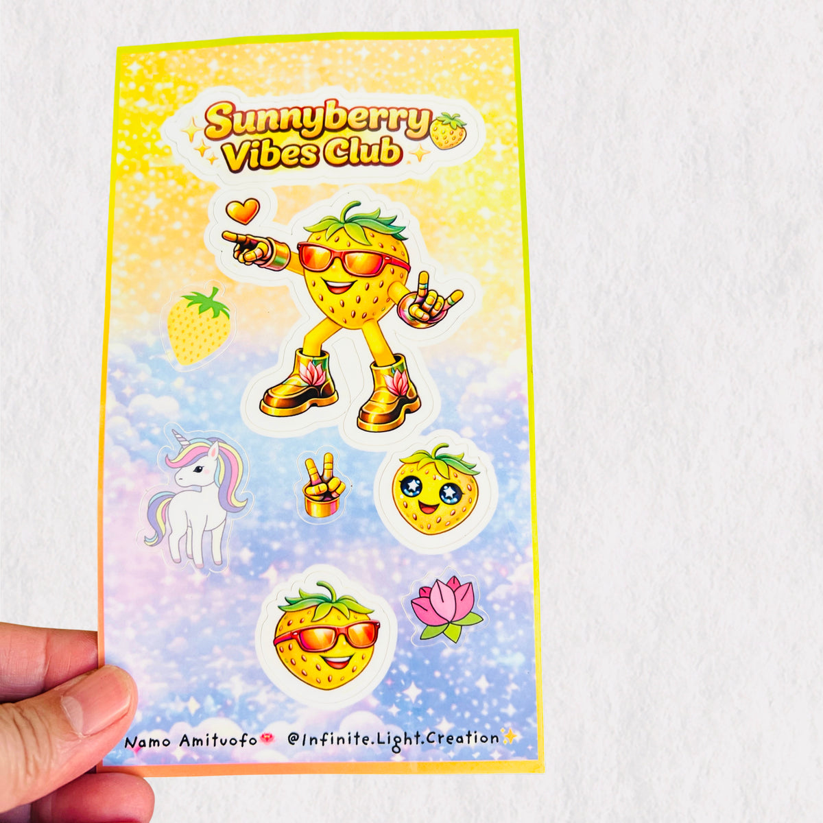 Sunnyberry Vibes Club Sticker Sheet