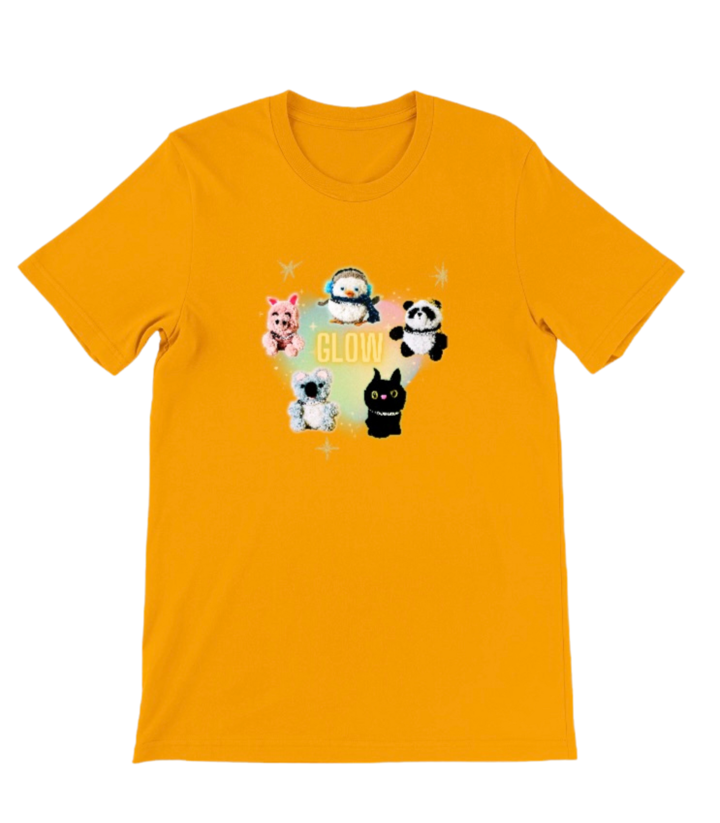 Glow from Within with the Five Blissful Glowing Pom Pom Pals Crewneck T-Shirt