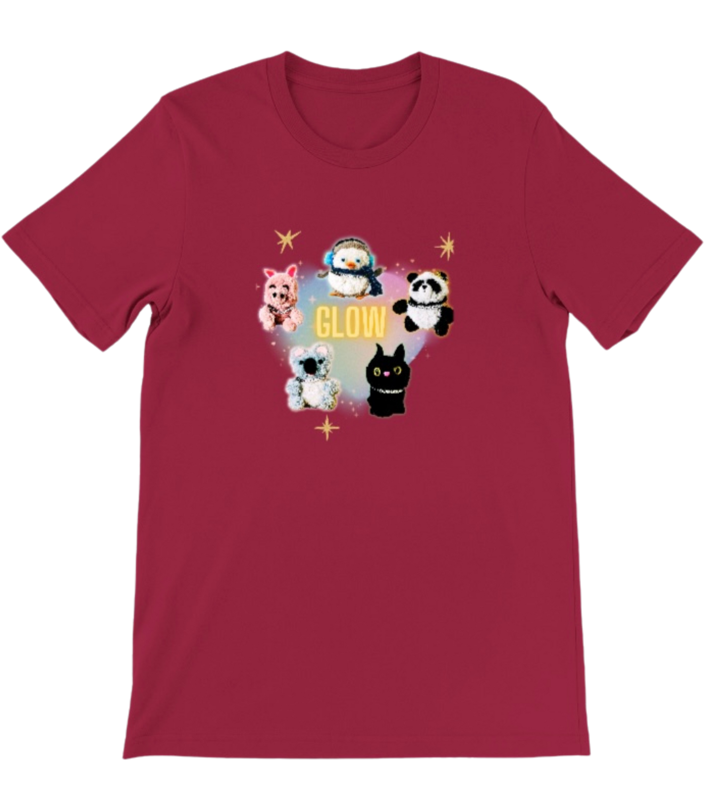 Glow from Within with the Five Blissful Glowing Pom Pom Pals Crewneck T-Shirt
