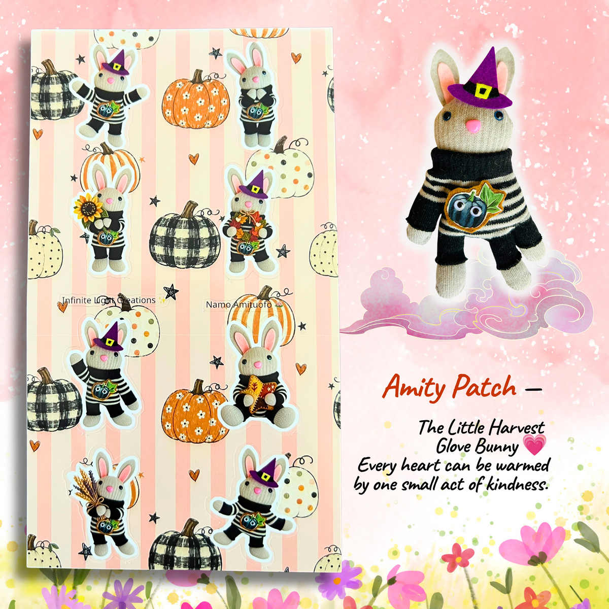 Amity Patch Cozy Fall Premium Vinyl Sticker Sheet — 4×7