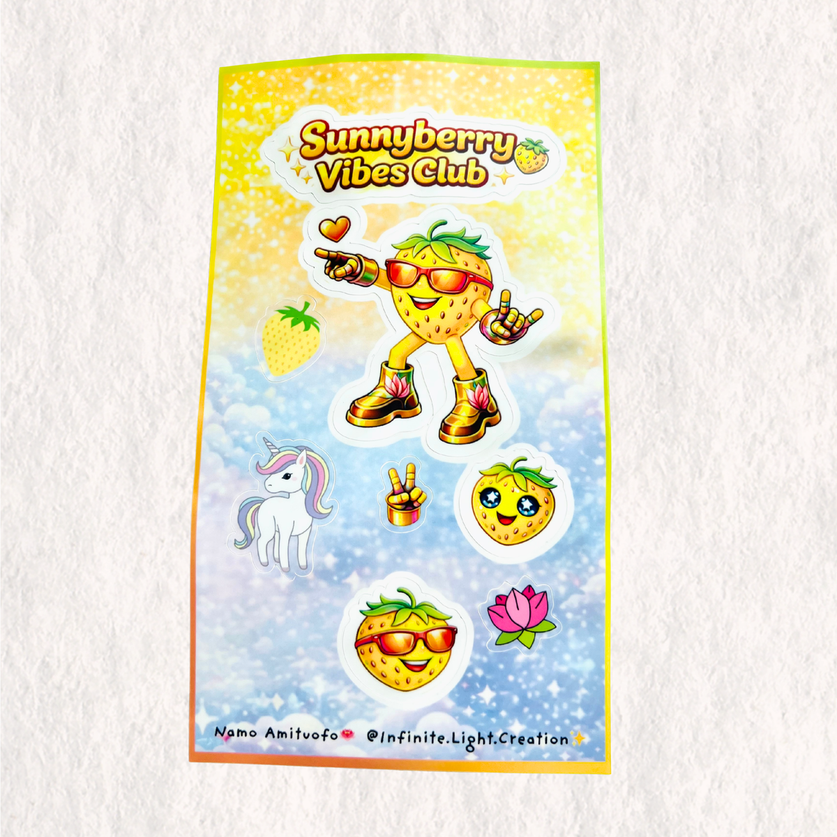 Sunnyberry Vibes Club Sticker Sheet