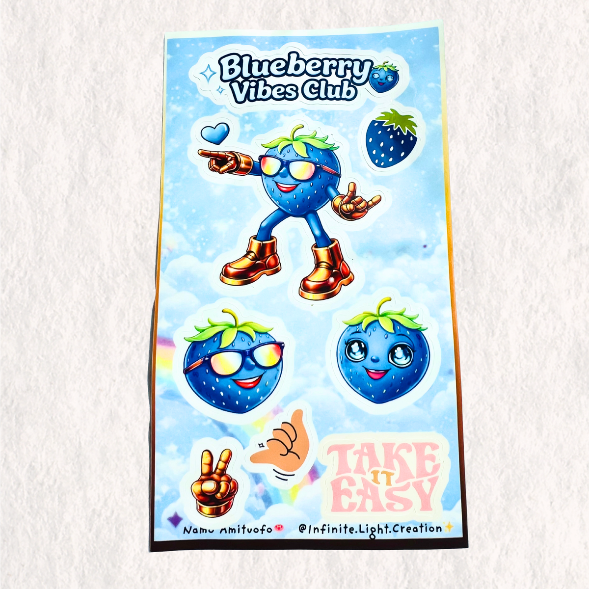 Blueberry Vibes Club Sticker Sheet
