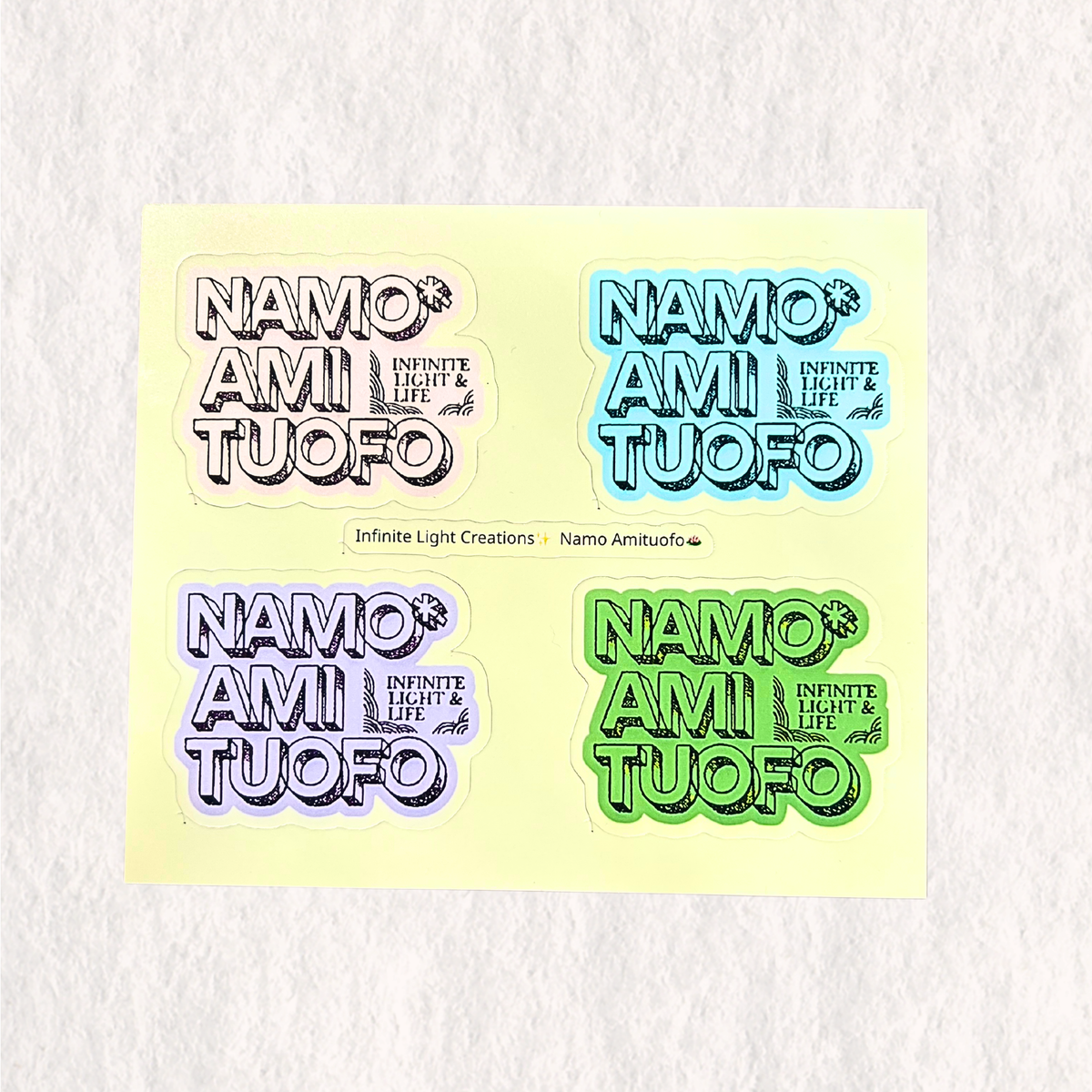 Namo Amituofo Blessing Sticker Sheet
