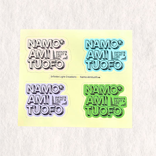 Namo Amituofo Blessing Sticker Sheet