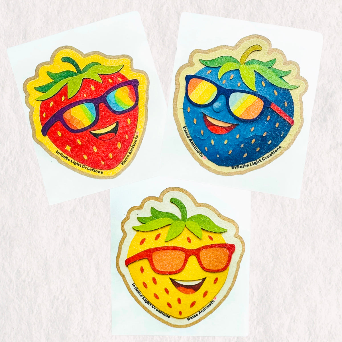 Berry Glow Nostalgic Sticker Trio